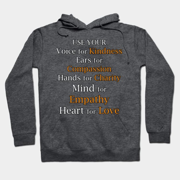 Anti-Bullying Movement Kindness Inspirational Quote Unite Day Gift Anti Bullying Gifts Hoodie by tamdevo1